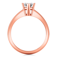 Solitaire Diamond Engagement Ring Scarlet 14K Rose Gold
