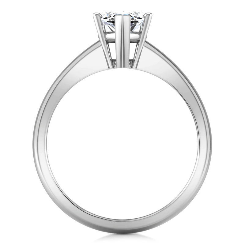 Solitaire Marquis Diamond Engagement Ring Scarlet 14K White Gold