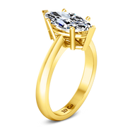 Solitaire Diamond Engagement Ring Scarlet 14K Yellow Gold