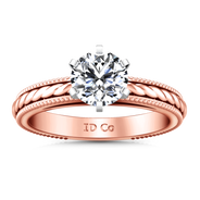 Solitaire Diamond Engagement Ring Janet 14K Rose Gold