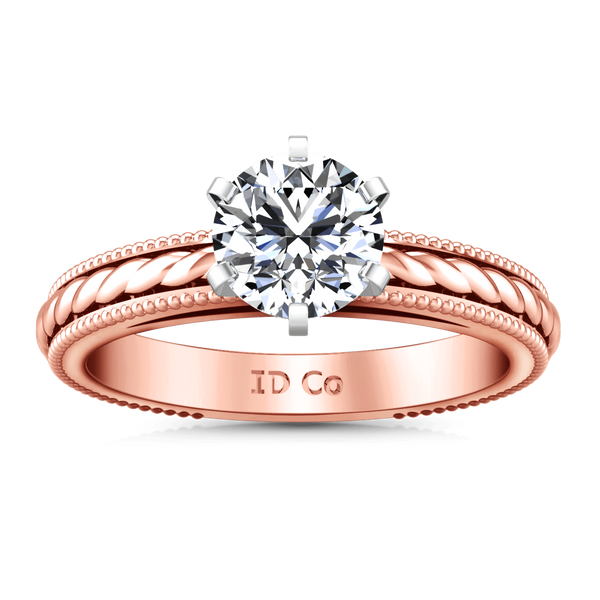 Solitaire Diamond Engagement Ring Janet 14K Rose Gold