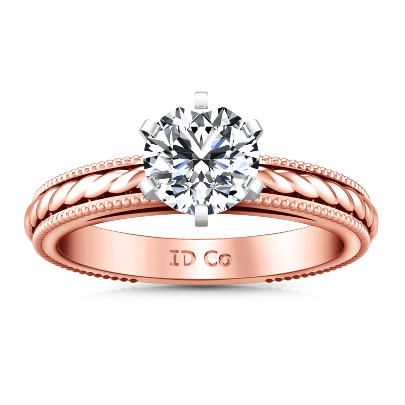 Solitaire Diamond Engagement Ring Janet 14K Rose Gold