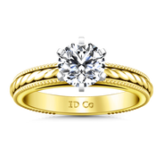 Solitaire Diamond Engagement Ring Janet 14K Yellow Gold
