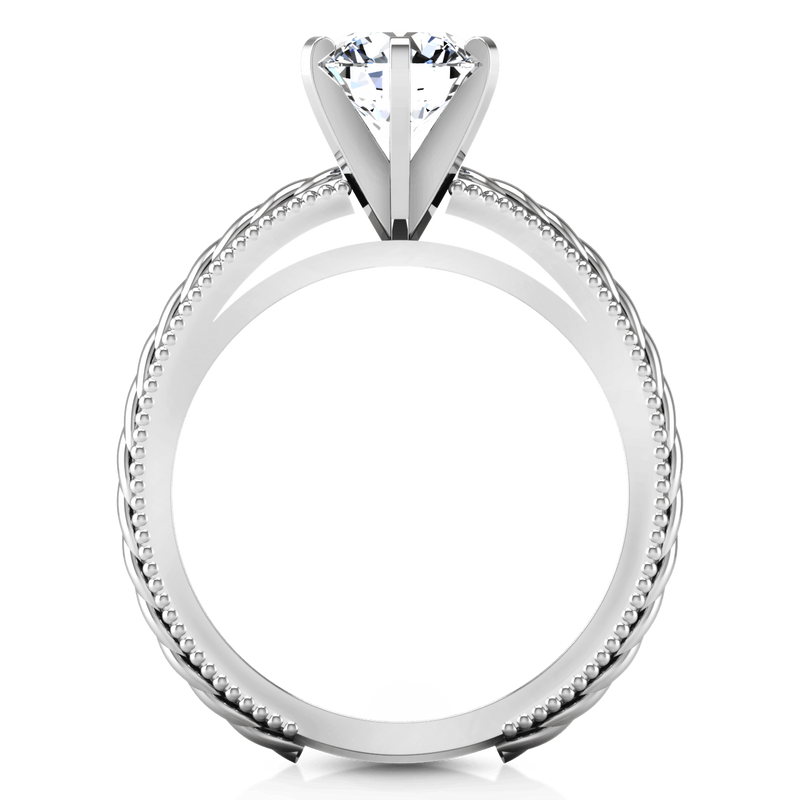 Round Diamond Solitaire Engagement Ring Janet 14K White Gold