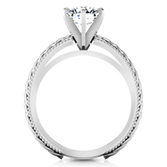 Round Diamond Solitaire Engagement Ring Janet 14K White Gold