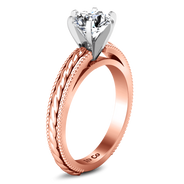 Solitaire Diamond Engagement Ring Janet 14K Rose Gold