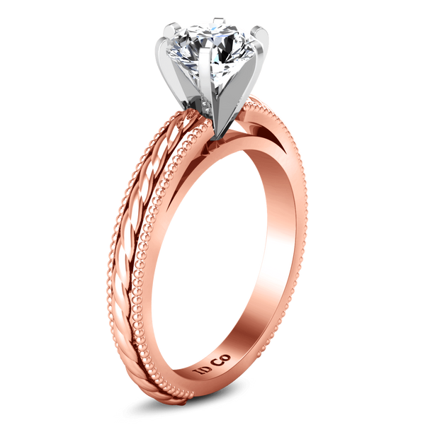 Solitaire Diamond Engagement Ring Janet 14K Rose Gold