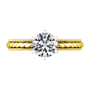 Solitaire Diamond Engagement Ring Janet 14K Yellow Gold