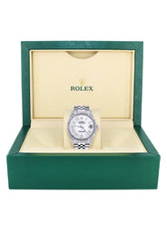 Womens Rolex Datejust Watch 16200  | 36Mm | White Roman Numeral Dial | Fluted Bezel | Jubilee Band