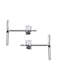 Silver Cross Stud Earrings | Appx. 0.9 Grams
