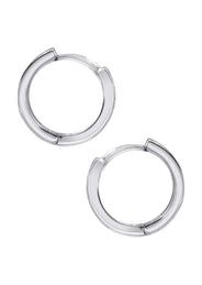Silver Round CZ Stud Earrings | Appx. 1.5 Grams