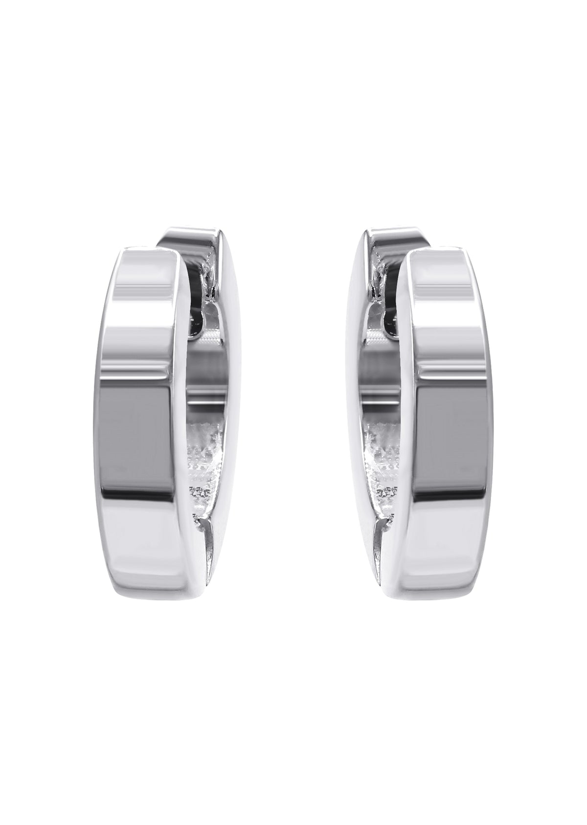 Silver Round Hoop Earrings | Appx. 3.3 Grams