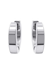 Silver Round Hoop Earrings | Appx. 3.3 Grams