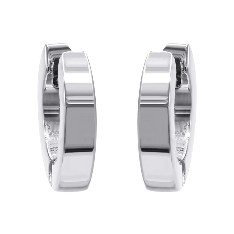 Silver Round Hoop Earrings | Appx. 3.3 Grams