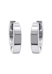 Silver Round Hoop Earrings | Appx. 3.3 Grams