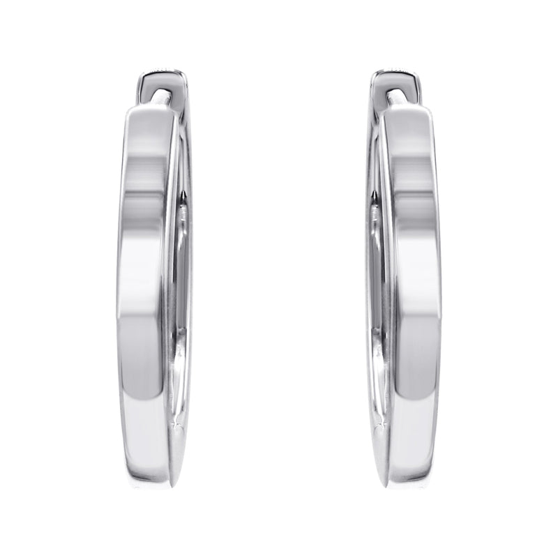 Silver Hoop Earring | Appx. 2.7 Grams