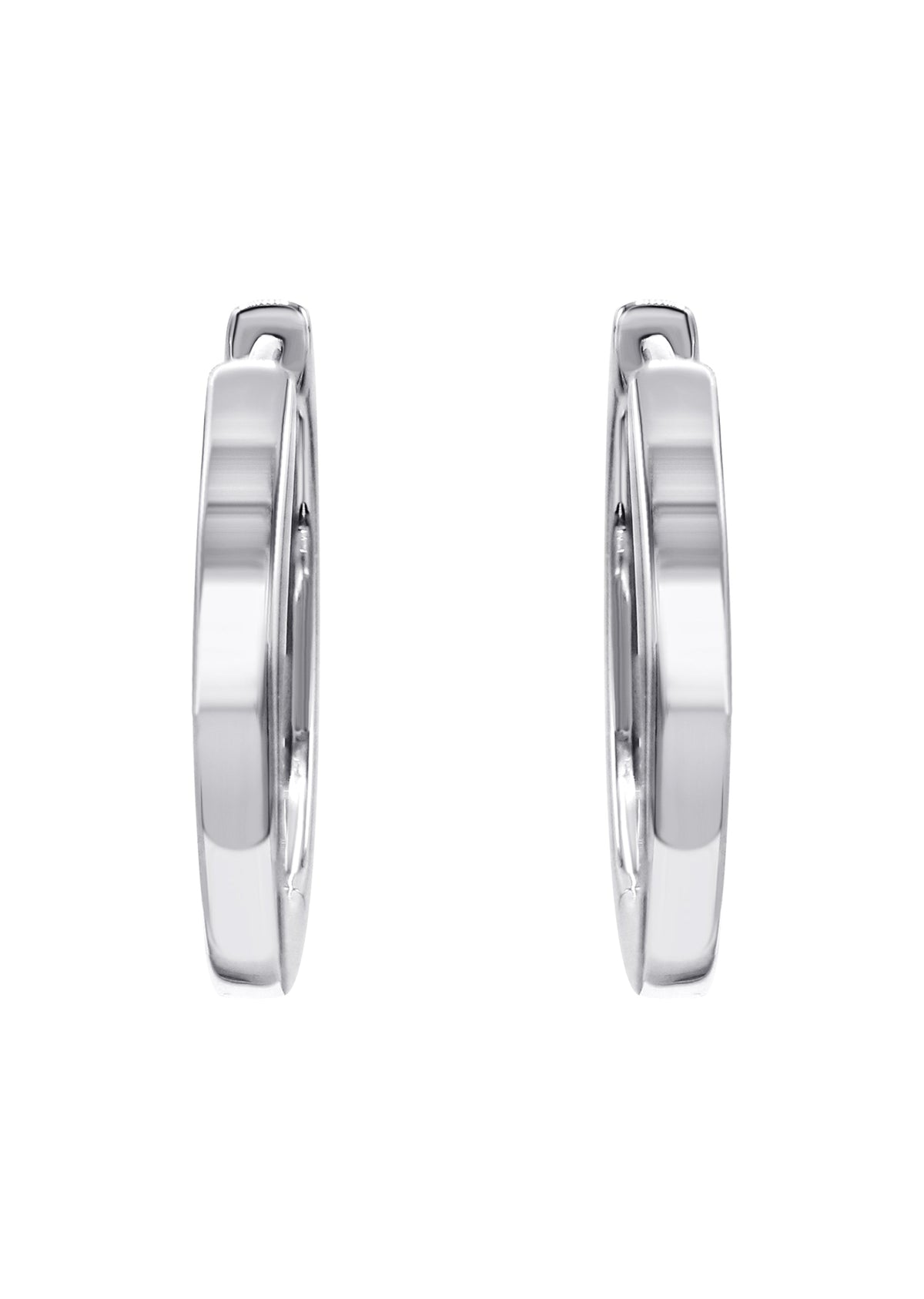 Silver Hoop Earring | Appx. 2.7 Grams