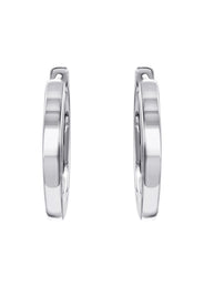 Silver Hoop Earring | Appx. 2.7 Grams