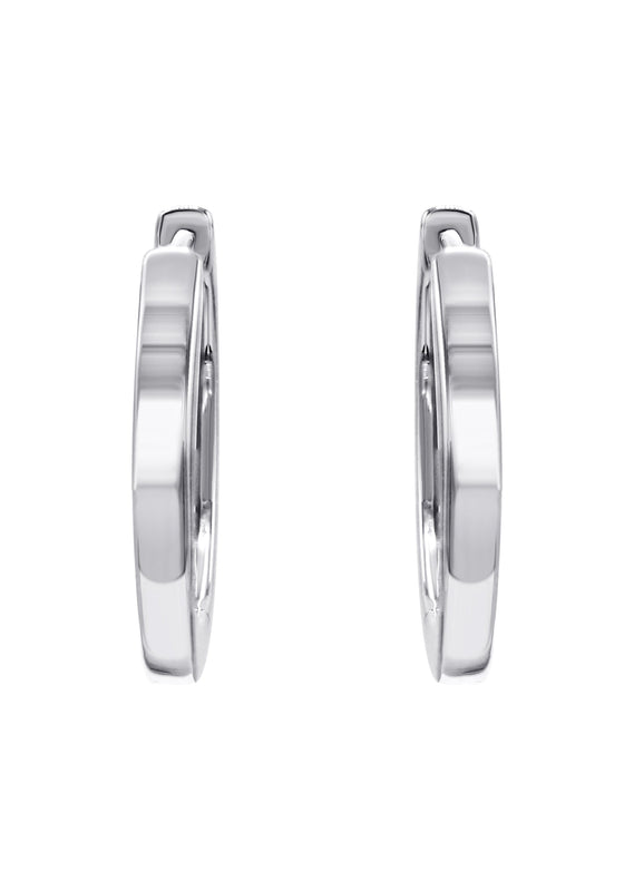 Silver Hoop Earring | Appx. 2.7 Grams