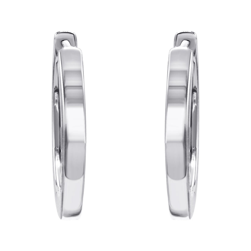 Silver Hoop Earring | Appx. 2.7 Grams