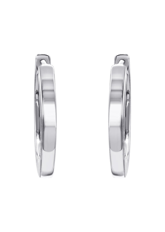Silver Hoop Earring | Appx. 2.7 Grams