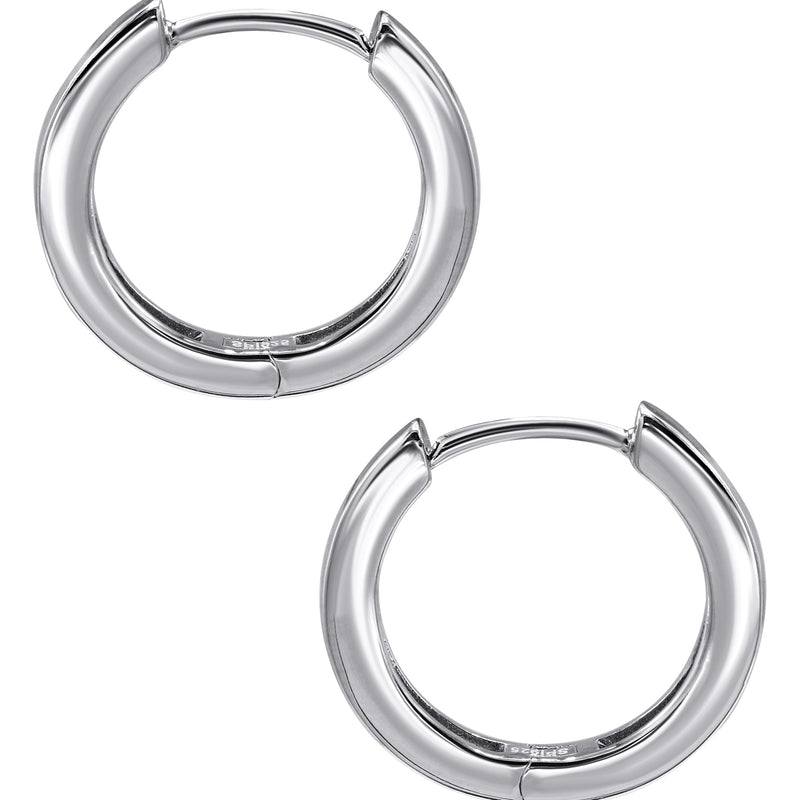 Silver Hoop Earring | Appx. 2.7 Grams