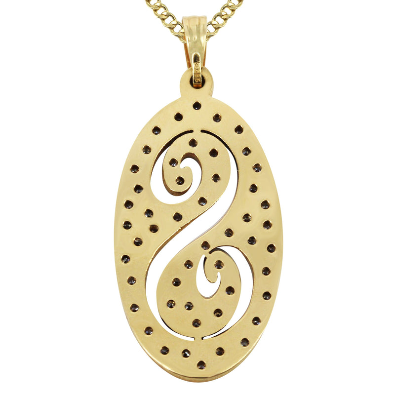 14K Gold  Single Letter Name Plate Necklace | Style #91