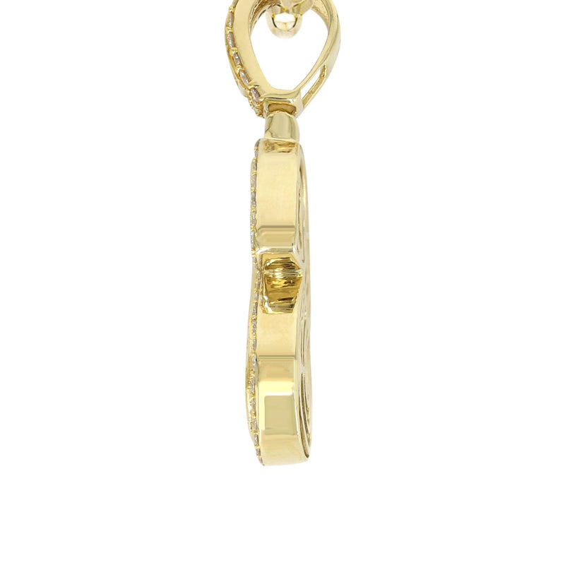 14K Yellow Gold Letter "S" Baguette Diamond Necklace | 1.96 Carats