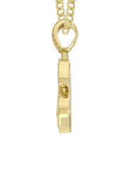 14K Yellow Gold Letter "S" Baguette Diamond Necklace | 1.96 Carats