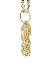 Diamond 10K Yellow Gold Letter "S" Necklace | Appx. 13.5 Grams