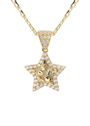 10K Yellow Gold Star Nugget Necklace | Appx. 1.6 - 5.6 Grams