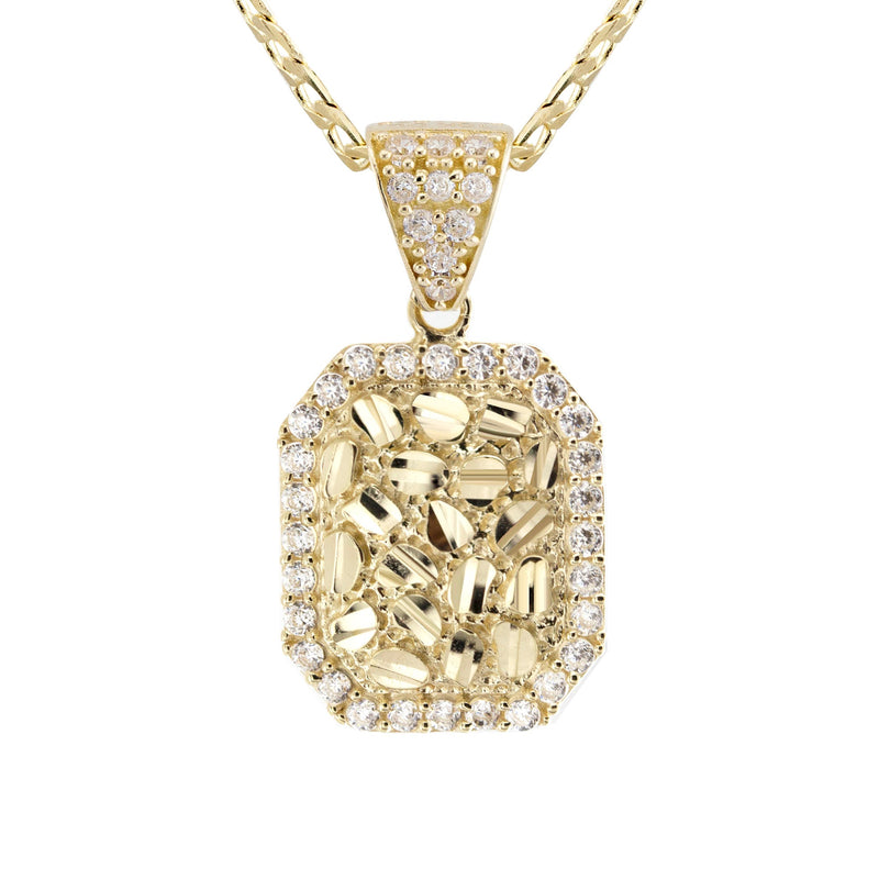 10K Yellow Gold Nugget Necklace | Appx. 1.7 - 5.7 Grams