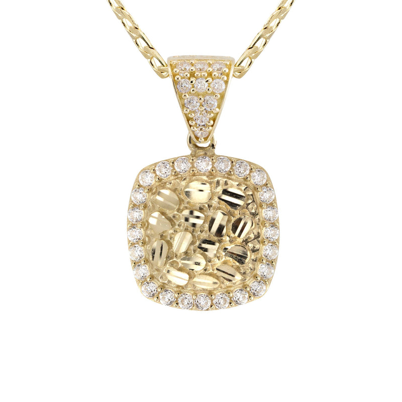 10K Yellow Gold Heart Nugget Necklace | Appx. 1.5 - 5.5 Grams