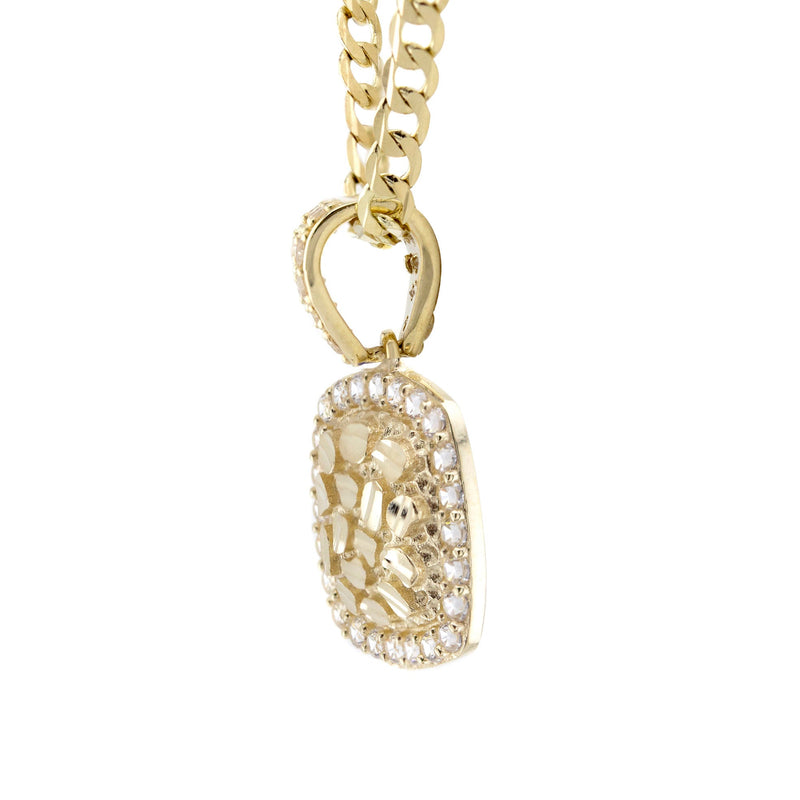 10K Yellow Gold Heart Nugget Necklace | Appx. 1.5 - 5.5 Grams