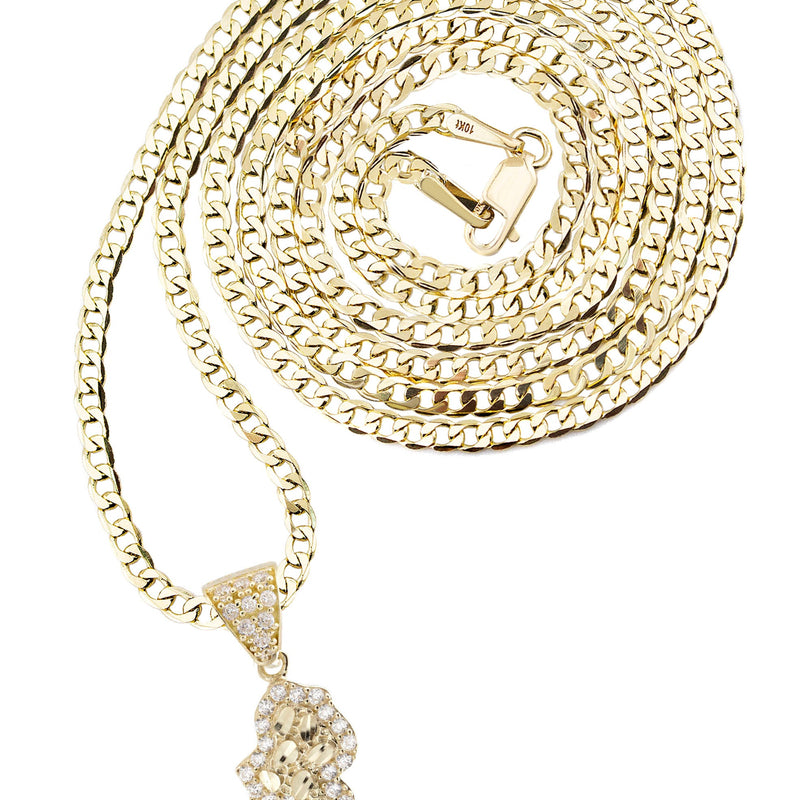 10K Yellow Gold Nugget Necklace | Appx. 1 - 5 Grams