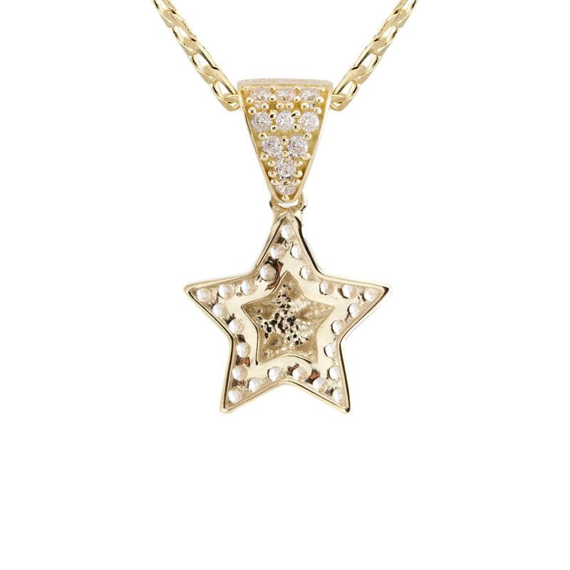 10K Yellow Gold Star Nugget Necklace | Appx. 1 - 5 Grams
