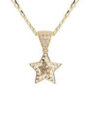 10K Yellow Gold Star Nugget Necklace | Appx. 1 - 5 Grams