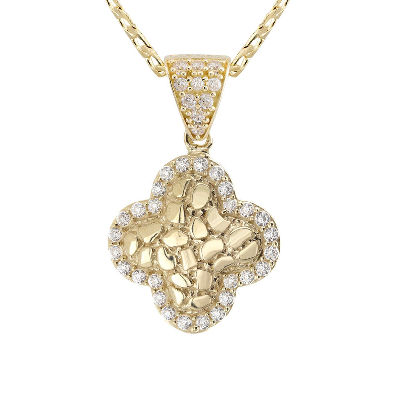 10K Yellow Gold Nugget Necklace | Appx. 1.4 - 5.4 Grams