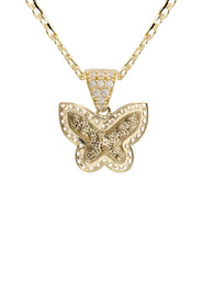 10K Yellow Gold Butterfly Nugget Necklace | Appx. 1.5 - 5.5 Grams