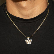 10K Yellow Gold Butterfly Nugget Necklace | Appx. 1.5 - 5.5 Grams