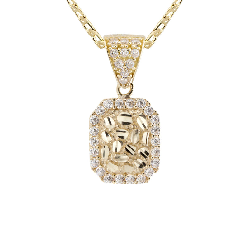 10K Yellow Gold Nugget Necklace | Appx. 1.4 - 5.4 Grams