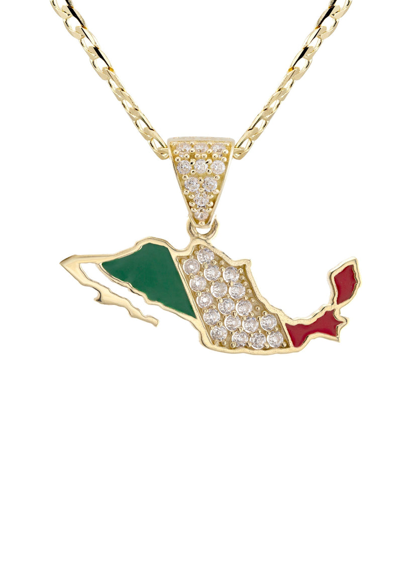 10K Yellow Gold Mexico Necklace | Appx. 1.3 - 5.3 Grams