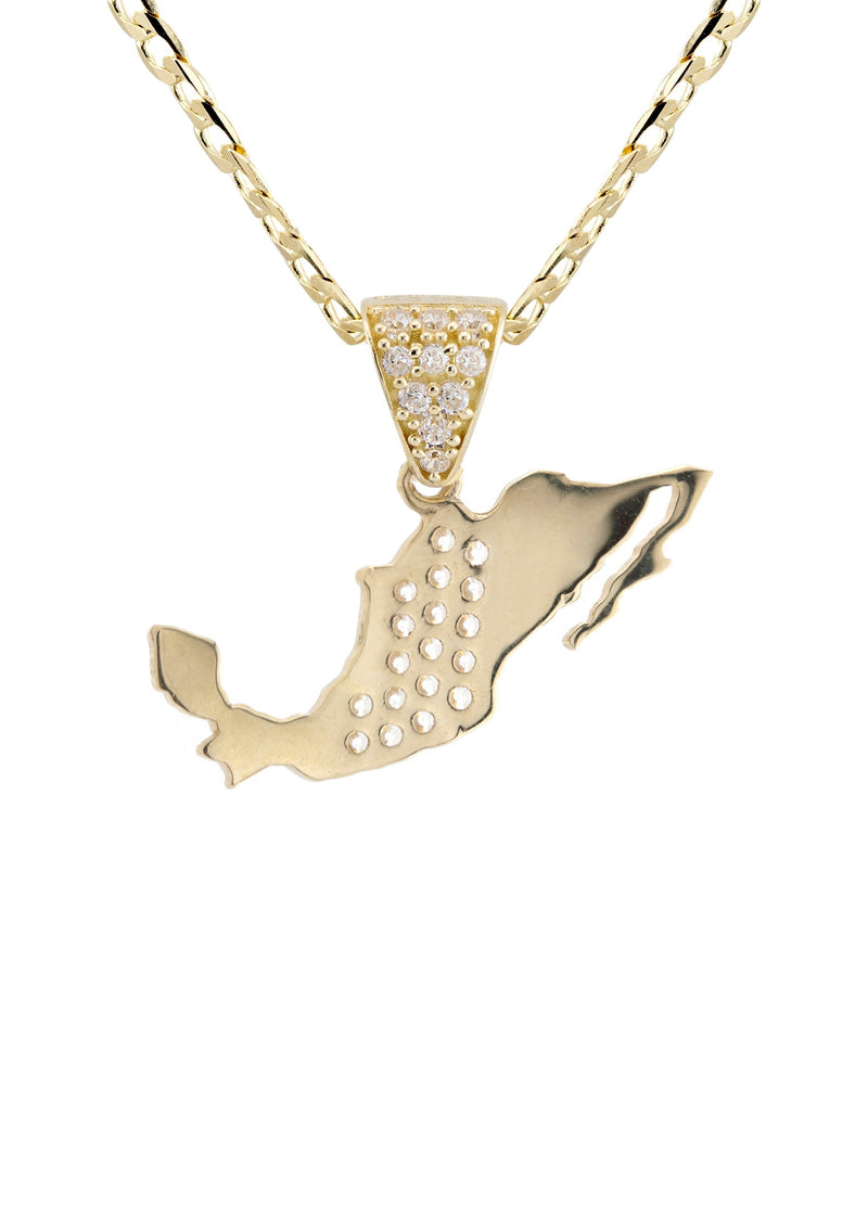 10K Yellow Gold Mexico Necklace | Appx. 1.3 - 5.3 Grams