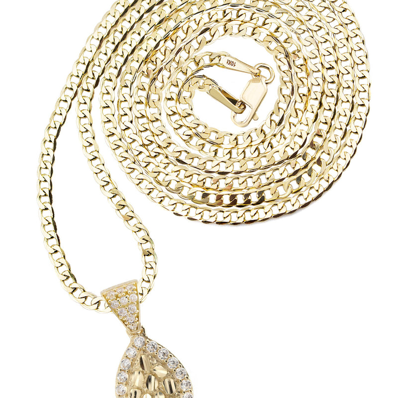 10K Yellow Gold Nugget Necklace | Appx. 1 - 5 Grams