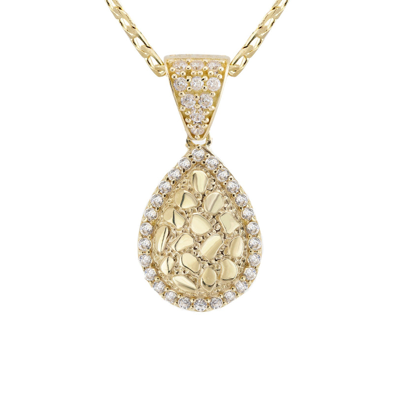 10K Yellow Gold Nugget Necklace | Appx. 1.2 - 5.2 Grams