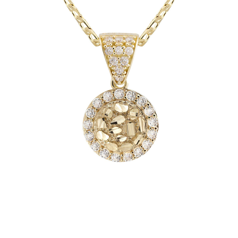 10K Yellow Gold Round Nugget Necklace | Appx. 1 - 5 Grams