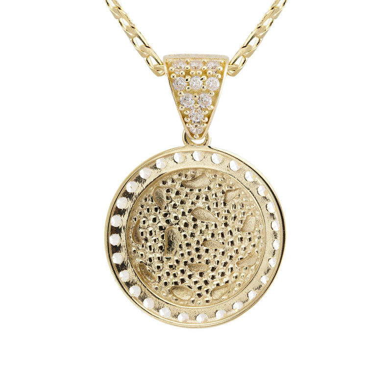 10K Yellow Gold Round Nugget Necklace | Appx. 1.8 - 5.8 Grams