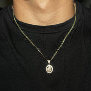 10K Yellow Gold Oval Nugget Necklace | Appx. 1.5 - 5.5 Grams