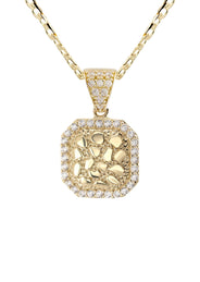 10K Yellow Gold Nugget Necklace | Appx. 1.4 - 5.4 Grams