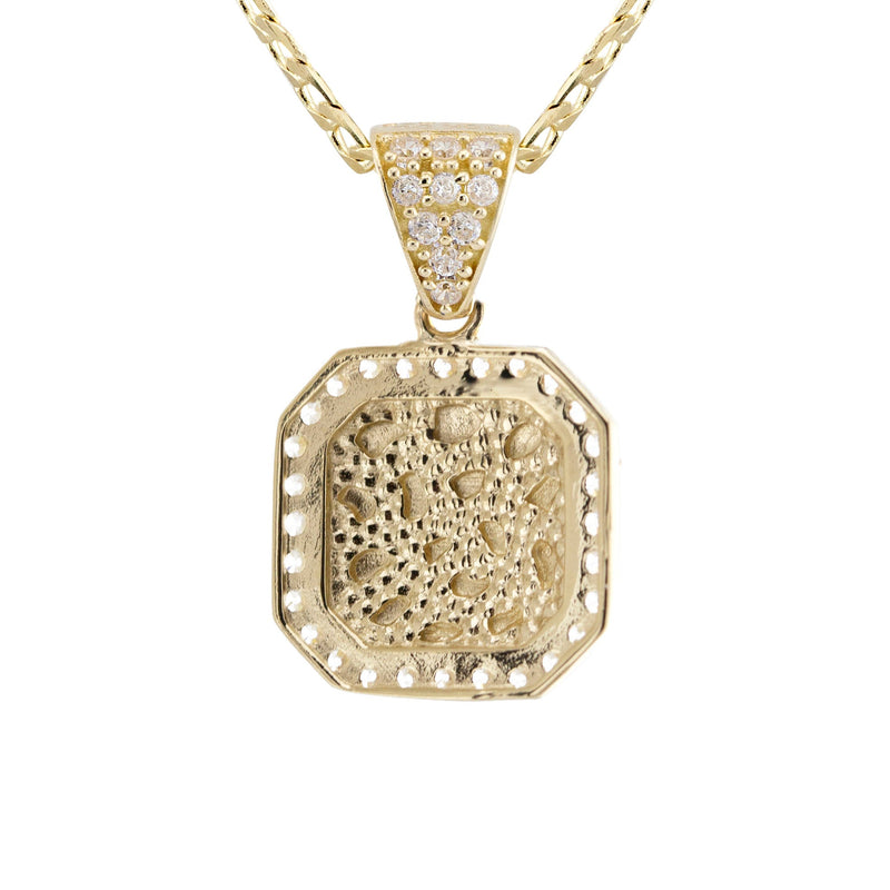 10K Yellow Gold Nugget Necklace | Appx. 1.4 - 5.4 Grams